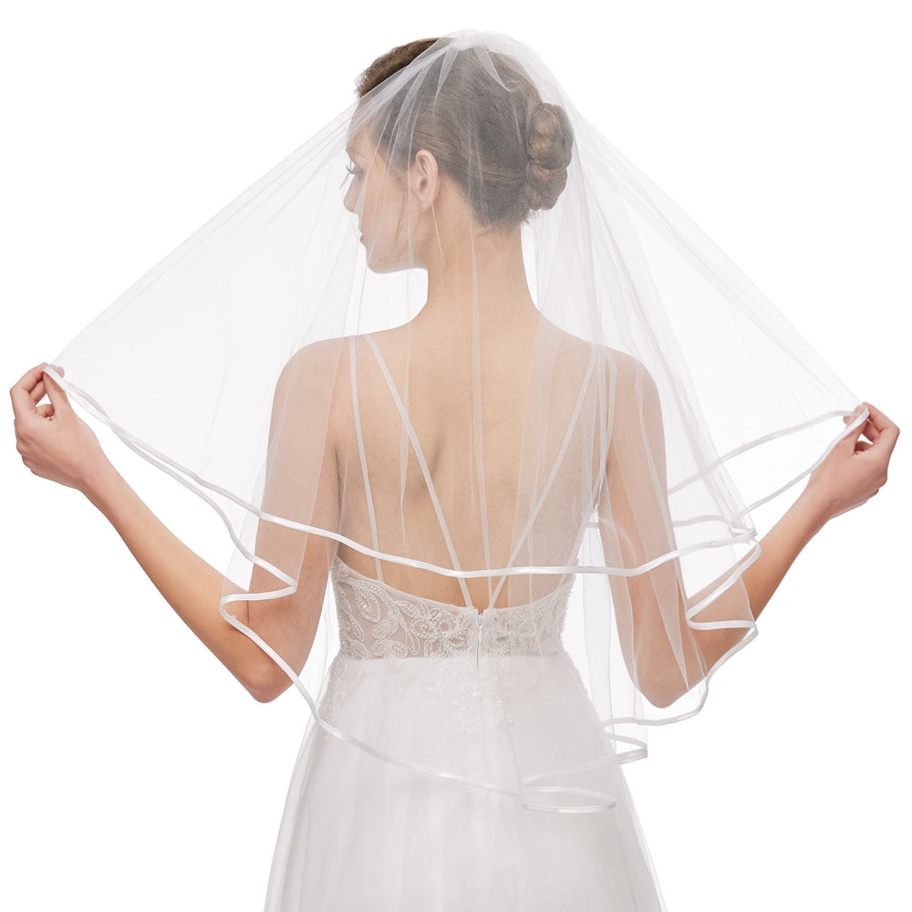 Bridal Veil Wedding Veil Women's Simple Tulle Short Bachelorette Party –  Nanchor