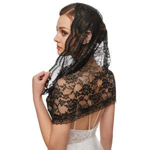 Infinity Veils Lace Scarf Veil Head Covering Latin Mass Mantilla Veil