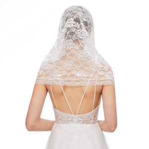 Infinity Veils Lace Scarf Veil Head Covering Latin Mass Mantilla Veil