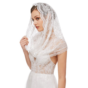 Infinity Veils Lace Scarf Veil Head Covering Latin Mass Mantilla Veil