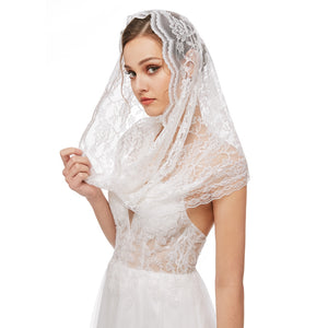 Infinity Veils Lace Scarf Veil Head Covering Latin Mass Mantilla Veil