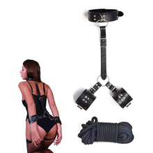 Load image into Gallery viewer, Neck to Wrist Restraint Bondage Set Sex Toys BDSM Restraints Kit Rope for Couples Adults SM Play Games
